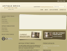 Tablet Screenshot of antiquebrickwarehouse.com
